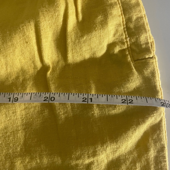 Universal Standard Juniper Linen Easy Pull On Shorts XS 10 12 in golden hour - Picture 5 of 6